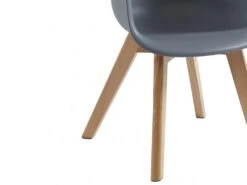 Lot De 2 Chaises Enfant Avec Accoudoirs En Polypropylène Et Hêtre - Gris - POUPINETTE -Mobilia Boutique chaise 12653917