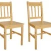 Lot De 2 Chaises De Salle à Manger Cuisine Design Classique Bois De Pin CDS020282 -Mobilia Boutique chaise 12699791