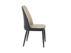 Lot De 6 Chaises En Simili Et Métal - Beige Et Anthracite - MILDURA -Mobilia Boutique chaise 1296003