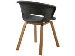 Chaise Viking En Tissu Gris Foncé -Mobilia Boutique chaise 13001615