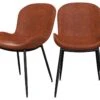Chaise Holly Marron (lot De 2) -Mobilia Boutique chaise 13002467