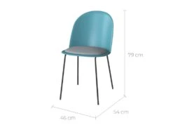 Chaise Lulu Bleue (lot De 2) -Mobilia Boutique chaise 13002761