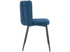 Chaise Rosy En Tissu Bleu (lot De 2) -Mobilia Boutique chaise 13003787