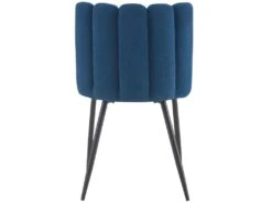 Chaise Rosy En Tissu Bleu (lot De 2) -Mobilia Boutique chaise 13003791