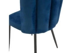 Chaise Rosy En Tissu Bleu (lot De 2) -Mobilia Boutique chaise 13003793