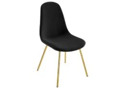 Chaise Skuli En Velours Noir (lot De 2) -Mobilia Boutique chaise 13005949