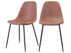 Chaise Henrik Marron Clair (lot De 2)