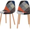Chaise Arctik Patchwork (lot De 2) -Mobilia Boutique chaise 13006063