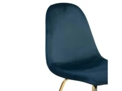 Chaise Skuli En Velours Bleu (lot De 2) -Mobilia Boutique chaise 13006081
