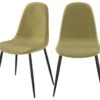 Chaise Malrik En Velours Vert (lot De 2) -Mobilia Boutique chaise 13006099