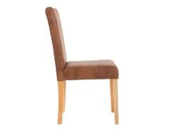 Lot De 4 Chaises De Salle à Manger Synthétique Marron Vieilli Pieds Clairs CDS04151 -Mobilia Boutique chaise 13014999