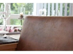 Lot De 4 Chaises De Salle à Manger Synthétique Marron Vieilli Pieds Clairs CDS04151 -Mobilia Boutique chaise 13015001