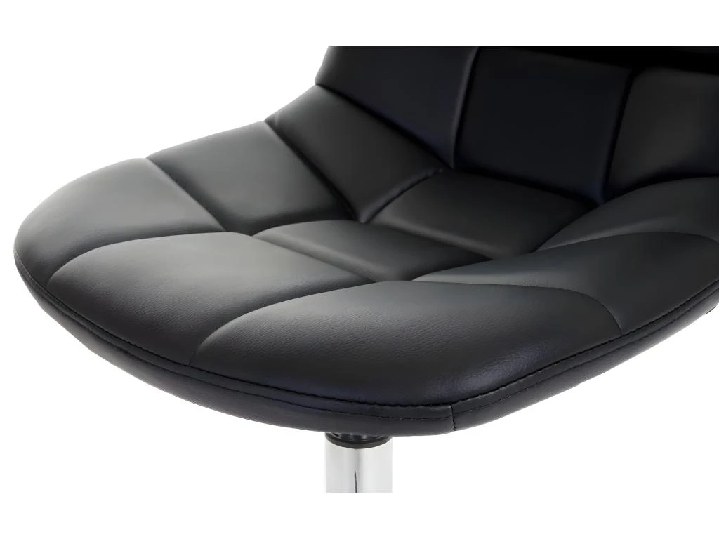 6x Chaises De Salle à Manger En Synthétique Noir Pied Chromé Pivotant CDS04623 7 6x Chaises De Salle à Manger En Synthétique Noir Pied Chromé Pivotant CDS04623 – Image 5