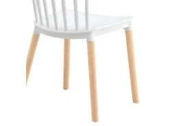 Pack 2 Chaises De Salle à Manger Valencia Blanc 44x52.5x81.5cm Thinia Home -Mobilia Boutique chaise 13100359