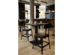 Chilly - Lot De 2 Chaises Métal Et Simili - Couleur - Marron -Mobilia Boutique chaise 13294737