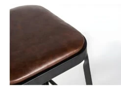 Chilly - Lot De 2 Chaises Métal Et Simili - Couleur - Marron -Mobilia Boutique chaise 13294739