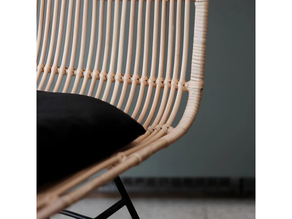 Uyuni - Lot De 2 Chaises Design En Rotin - Couleur - Naturel 5 Uyuni - Lot De 2 Chaises Design En Rotin - Couleur - Naturel – Image 3