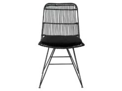 Uyuni - Lot De 2 Chaises Design En Rotin - Couleur - Noir -Mobilia Boutique chaise 13295459