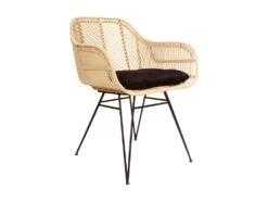 Nunuhai - Fauteuil De Table En Rotin - Couleur - Naturel