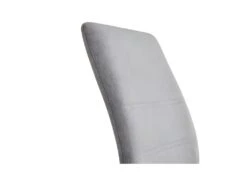 JANE Lot De 4 Chaises - Tissu Gris - Pied Chrome - L 42 X P 56 X H 99 Cm -Mobilia Boutique chaise 13313527