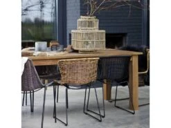 Wings - Lot De 2 Chaises Indoor/outdoor En Résine Tressée - Couleur - Noir -Mobilia Boutique chaise 13389727