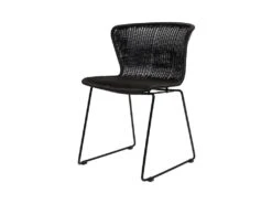Wings - Lot De 2 Chaises Indoor/outdoor En Résine Tressée - Couleur - Noir -Mobilia Boutique chaise 13389735