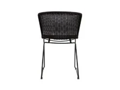 Wings - Lot De 2 Chaises Indoor/outdoor En Résine Tressée - Couleur - Noir -Mobilia Boutique chaise 13389737