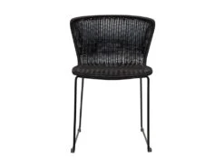 Wings - Lot De 2 Chaises Indoor/outdoor En Résine Tressée - Couleur - Noir -Mobilia Boutique chaise 13389739