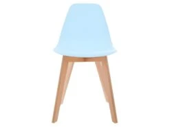 Chaise Pour Enfant En Bois Et Polypropylène Bleu H 58 Cm -Mobilia Boutique chaise 13457825