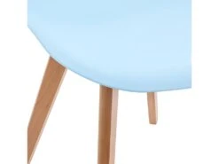 Chaise Pour Enfant En Bois Et Polypropylène Bleu H 58 Cm -Mobilia Boutique chaise 13457827