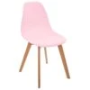 Chaise Pour Enfant En Bois Et Polypropylène Rose H 58 Cm -Mobilia Boutique chaise 13457891