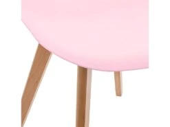 Chaise Pour Enfant En Bois Et Polypropylène Rose H 58 Cm -Mobilia Boutique chaise 13457893