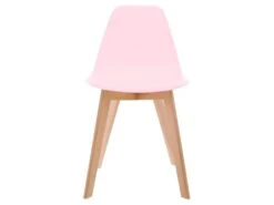 Chaise Pour Enfant En Bois Et Polypropylène Rose H 58 Cm -Mobilia Boutique chaise 13457895