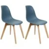 Chaise Scandinave En Hëtre Et Polypropylène (Lot De 2) -Mobilia Boutique chaise 13467759