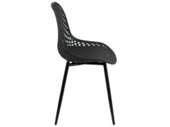 Lot De 2 Chaises De Cuisine Design Ajouré SELI (noir) -Mobilia Boutique chaise 13581239
