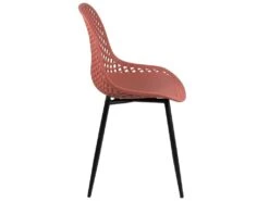 Lot De 2 Chaises De Cuisine Design Ajouré SELI (rouge) -Mobilia Boutique chaise 13581249