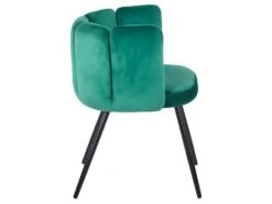 Lot De 2 Chaises Amela Velours Vert -Mobilia Boutique chaise 13698227