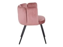 Lot De 2 Chaises Amela Velours Rose -Mobilia Boutique chaise 13698237