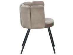 Lot De 2 Chaises Amela Velours Taupe -Mobilia Boutique chaise 13698285