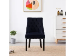 Ensemble De 2 Chaises De Salle à Manger Windsor - Rembourrage En Velours Moelleux Et Pieds En Bois Massif Robustes - Parfait Pour Votre Salle à Manger Et Salon - Noir 13 Ensemble De 2 Chaises De Salle à Manger Windsor - Rembourrage En Velours Moelleux Et Pieds En Bois Massif Robustes - Parfait Pour Votre Salle à Manger Et Salon - Noir -Mobilia Boutique chaise 13971535