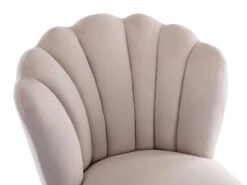 Lot De 6 Chaises En Velours Et Acier Doré - Beige - RUTY De Pascal MORABITO -Mobilia Boutique chaise 14223777