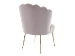 Lot De 6 Chaises En Velours Et Acier Doré - Beige - RUTY De Pascal MORABITO -Mobilia Boutique chaise 14223783