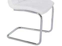 Lot De 6 Chaises NADYA - Simili - Blanc -Mobilia Boutique chaise 14273189