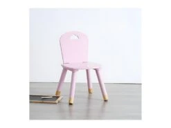 Chaise Pour Enfant En Bois Rose H 50 Cm -Mobilia Boutique chaise 14294897
