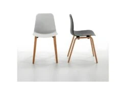 Quatuor De Chaises Blanc - LUCIE -Mobilia Boutique chaise 14341159