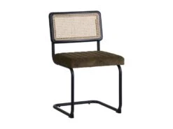 Duo De Chaises Métal/Rotin/Vert- MARIETTE -Mobilia Boutique chaise 14430523