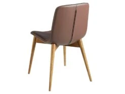 Chaise En Simili Cuir Et Bois Noyer 4043 ANGEL CERDA -Mobilia Boutique chaise 14721657