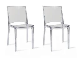 Lot De 2 Chaises Empilables HELLY - Polycarbonate Plein - Cristal 7 Lot De 2 Chaises Empilables HELLY - Polycarbonate Plein - Cristal -Mobilia Boutique chaise 155758