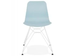 Chaise Design "Spider" 83cm Bleu & Blanc -Mobilia Boutique chaise 15611983