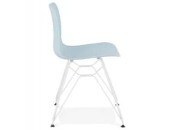 Chaise Design "Spider" 83cm Bleu & Blanc -Mobilia Boutique chaise 15611985